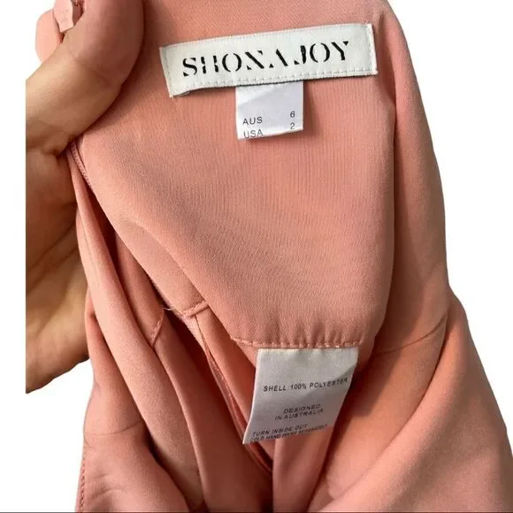 Shona Joy Zelda Dress With Ring in Dusty Pink - Picture 9 of 9